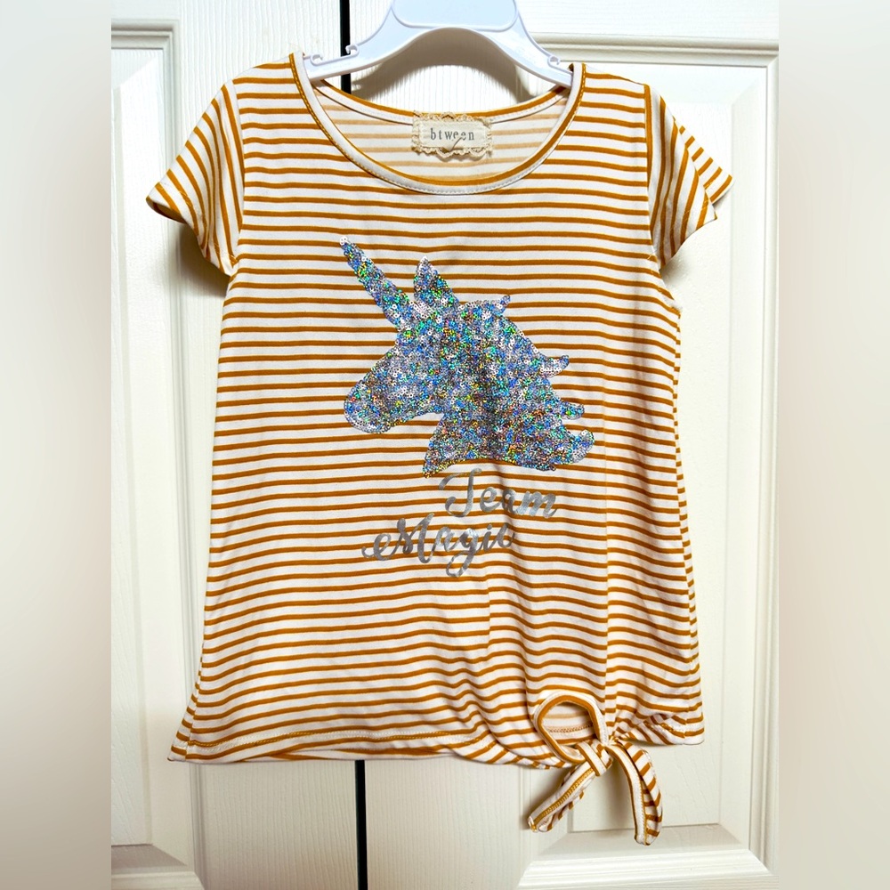 Adorable Unicorn Tee girl size 7
